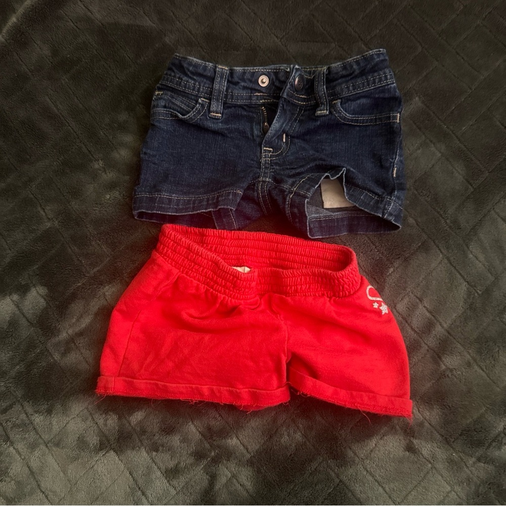 Faded Glory Red and Dark Blue Kids Shorts